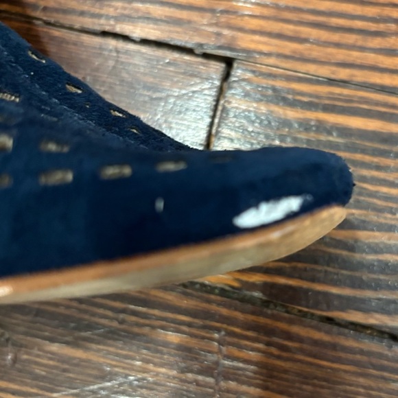 Cape Robbin Mesh Navy Women’s Ankle Side Zip Almond Toe Bootie Sz 9 - Picture 4 of 10